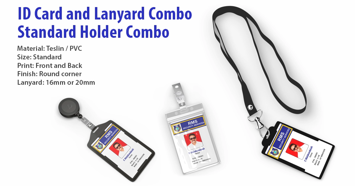 Professional Graphic Designer with Printo and 12+ Years Of Experience ID Card and Lanyard Combo