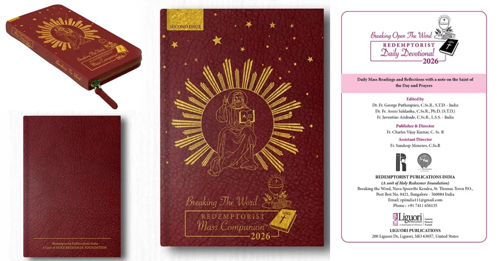 Redemptorist Daily Devotional 2026 Book Cover and Layout Design