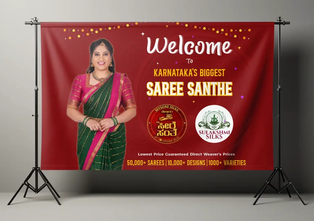 Sulakshmi Silks Saree Utsav Event Branding and Graphic Design Services Event Branding & Design Services