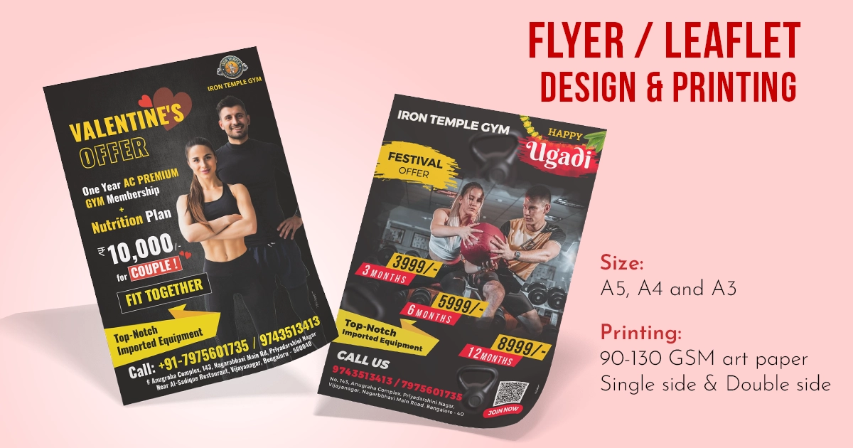 Flyer Leaflets design and printing