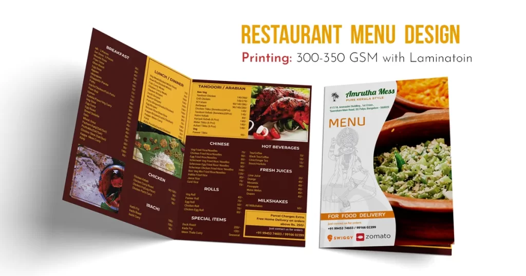 Restaurant Menu Design