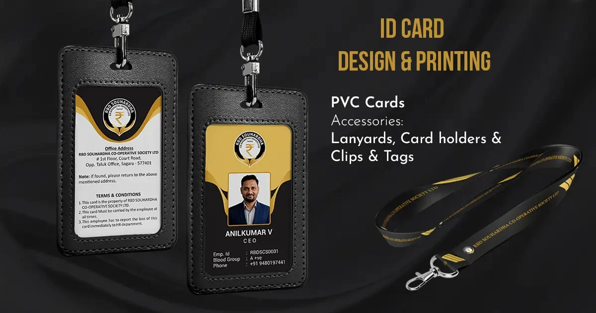 Id card with lanyards