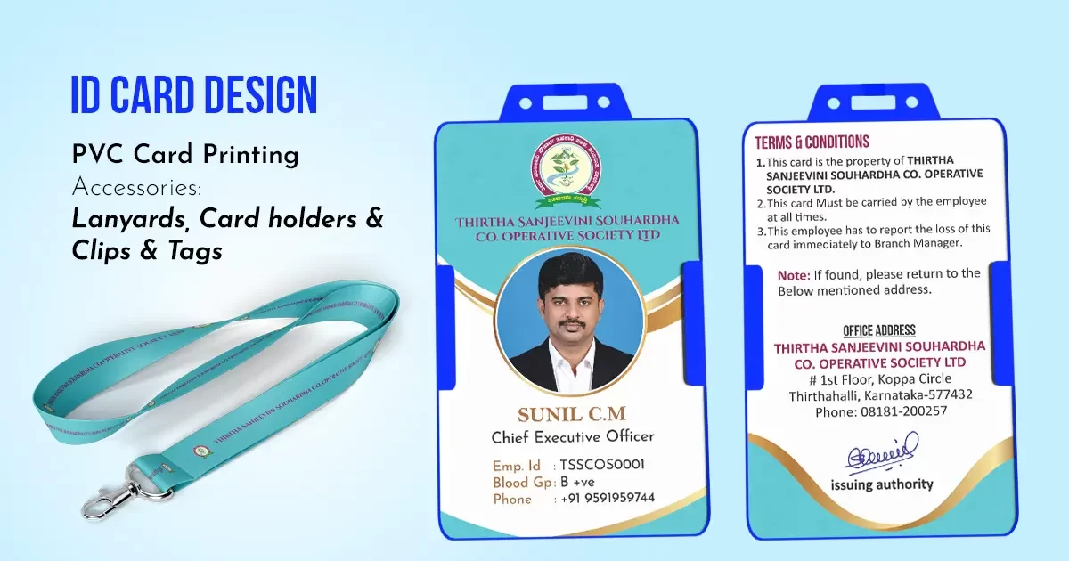Id card with lanyards